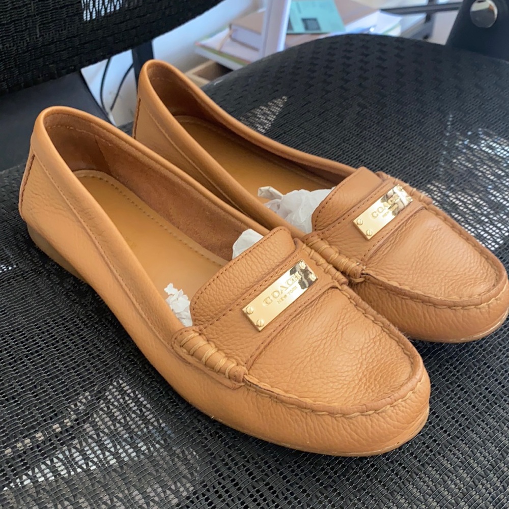 COACH Brown Leather Loafers
